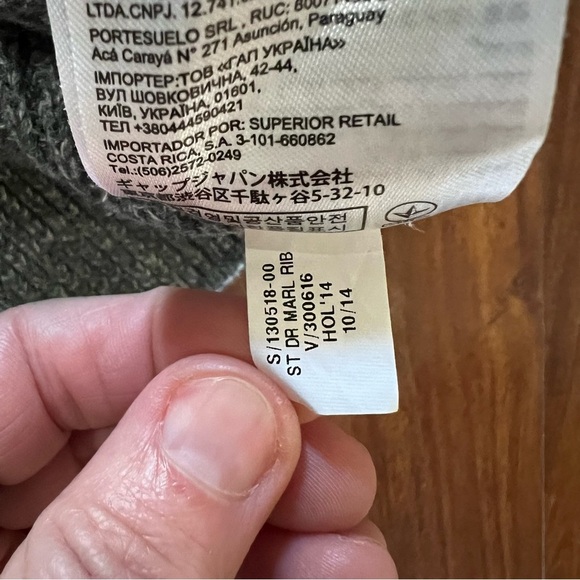 Banana Republic Men's Gray Ribbed Knit Mock Neck Long Sleeve Sweater size medium - Picture 10 of 11